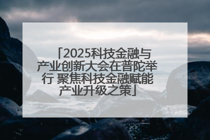 2025科技金融与产业创新大会在普陀举行 聚焦科技金融赋能产业升级之策