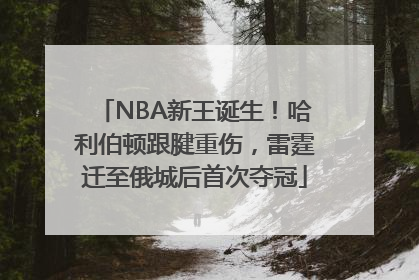 NBA新王诞生！哈利伯顿跟腱重伤，雷霆迁至俄城后首次夺冠